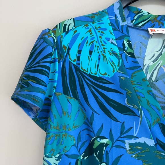 Jude Connally Jude Cloth Libby Tiered Dress in Paradise Parrot Print, size M - Picture 5 of 7